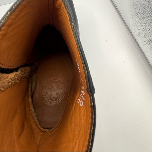 Charleston Shoe Co Black Handmade Leather Boots with 2 in heel, Size 7 Like New - Picture 7 of 8